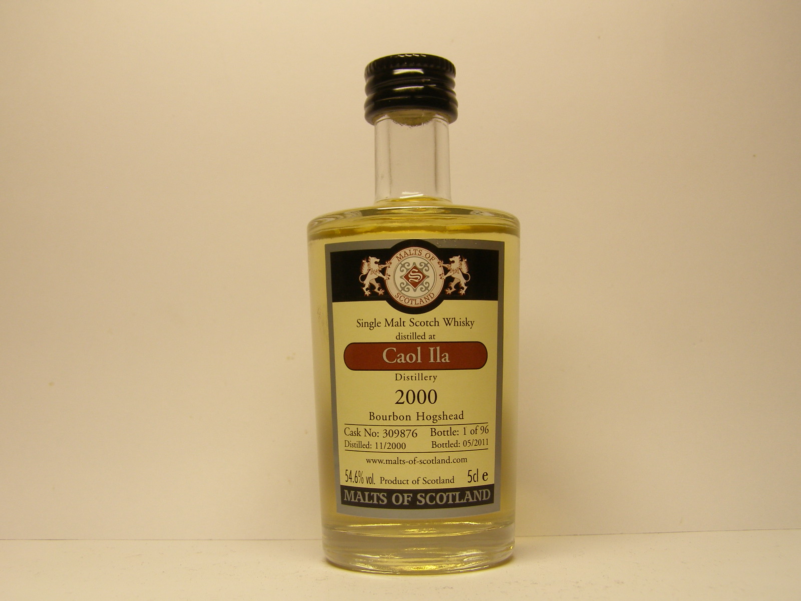 SMSW 10yo 2000-2011 "Malts of Scotland" 5cle 54,6%vol. 